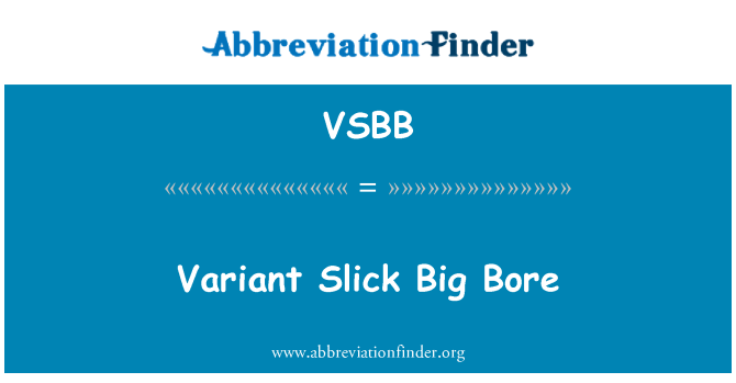 VSBB: Taqqab it-varjant Slick kbira