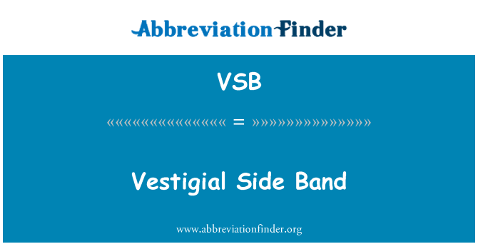 VSB: Banda lateral vestigials