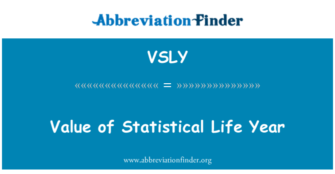 VSLY: Valur tal-ħajja statistika sena