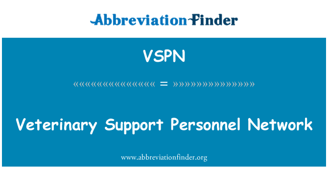 VSPN: Veterinary Support Personnel Network