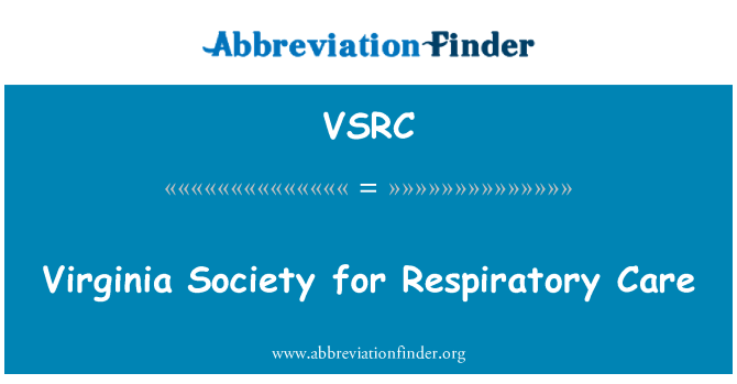 VSRC: Virginia Society for Respiratory Care