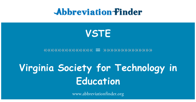 VSTE: Virginia Society for Technology in Education