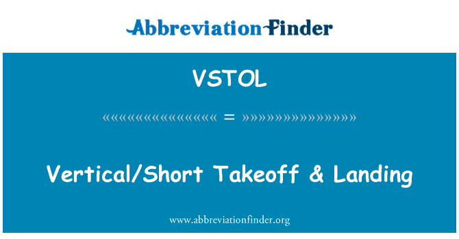 VSTOL: Vètikal/ti ke & aterisaj
