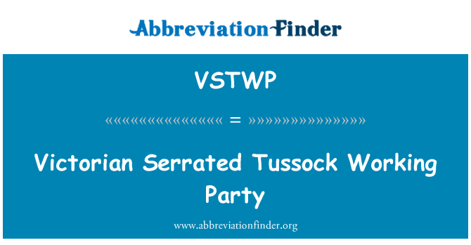 VSTWP: Pati travay Victorienne Tussock Serrated
