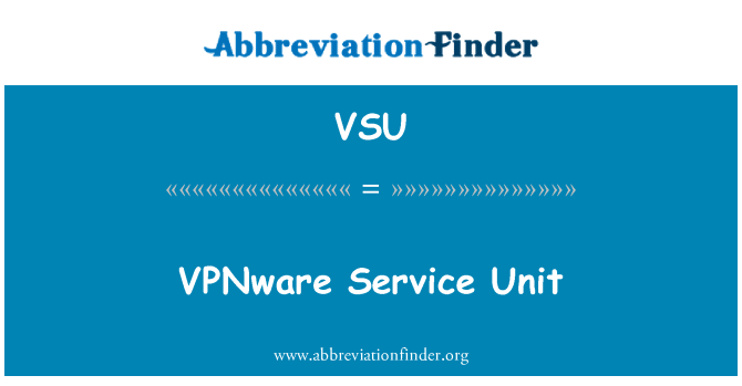 VSU: VPNware Service-Einheit