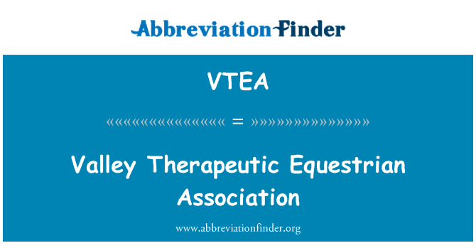 VTEA: Vallei therapeutische Paardensport Association