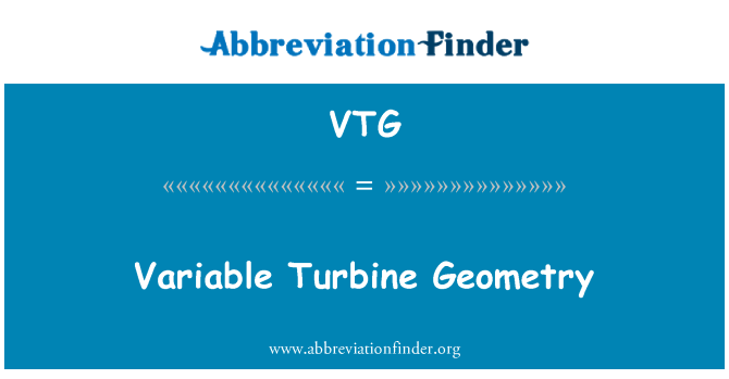 VTG: Variable Turbinengeometrie