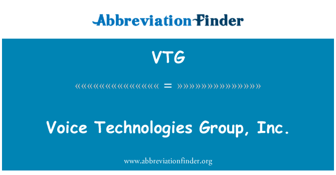 VTG: Voz Technologies Group, Inc.