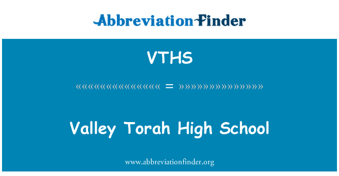 VTHS: Tora Valley High School