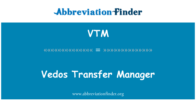 VTM: Vedos 传输管理器