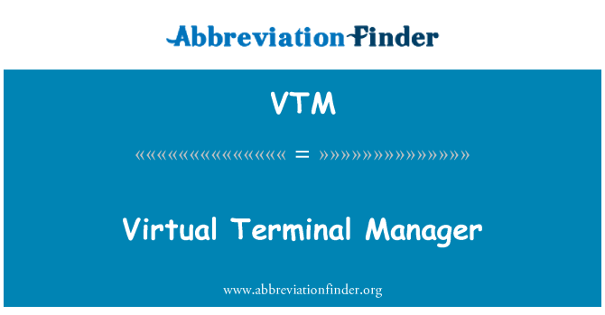VTM: Virtualaus terminalo vadovas