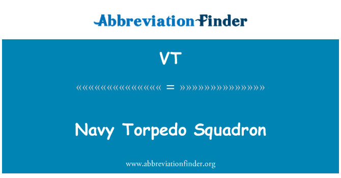 VT: Navy Torpedo Squadron