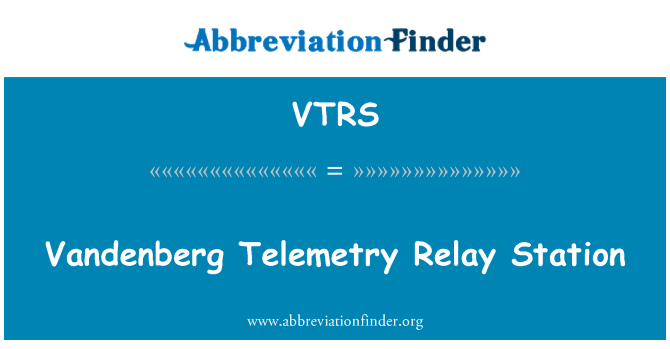 VTRS: Repetidor de telemetria Vandenberg