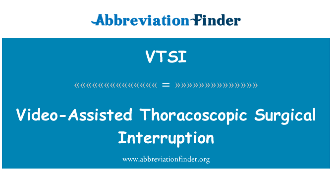 VTSI: سرجیکل مداخلت کے ویڈیو معاونتی ترتاش توراکعثکوپاک