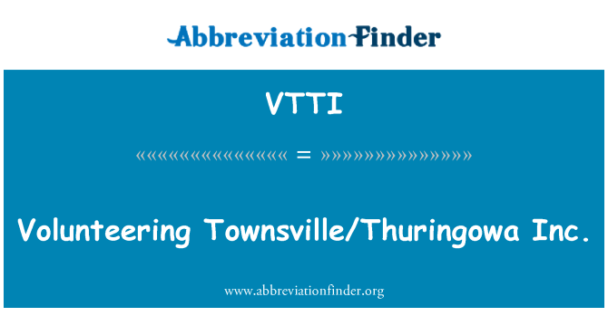 VTTI: Voluntariat Townsville/Thuringowa Inc.