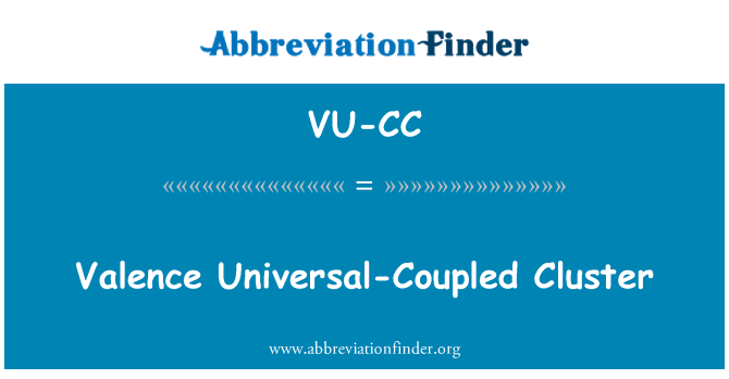 VU-CC: Valence Universal-gekoppeld Cluster