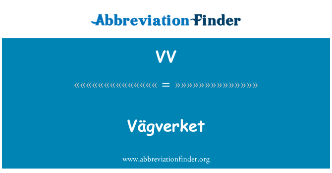 VV: Vägverket