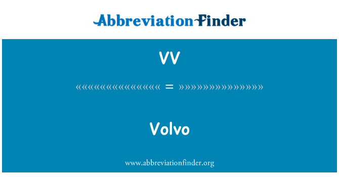 VV: Volvo