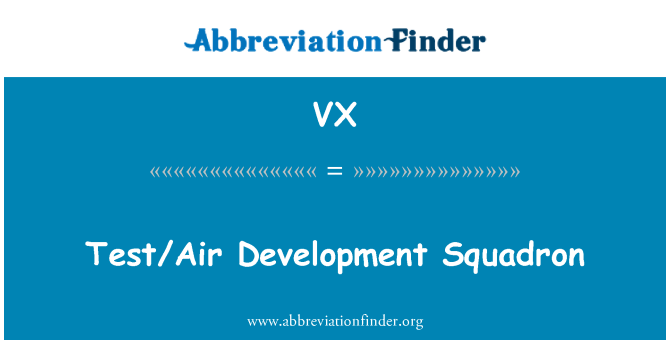 VX: Test/Air utvikling Squadron