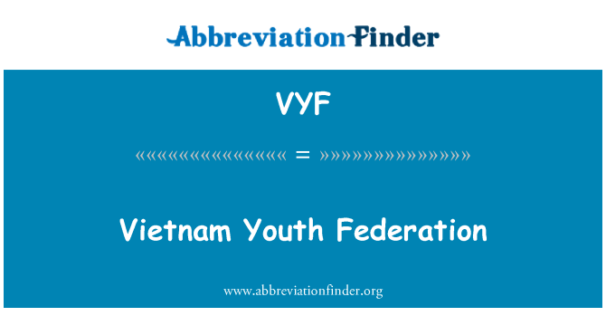 VYF: Federació de la joventut del Vietnam