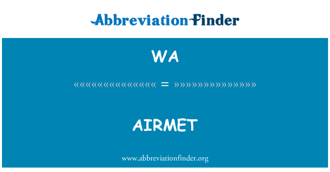 WA: AIRMET
