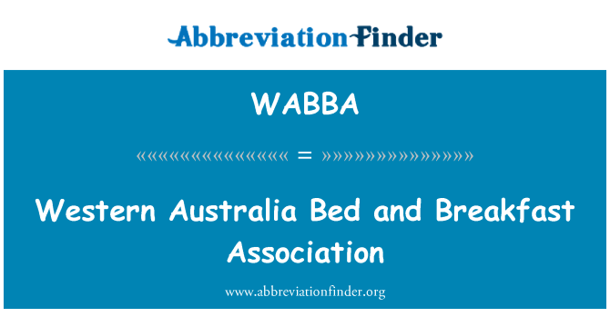 WABBA: Vakarų Australija Bed and Breakfast asociacija