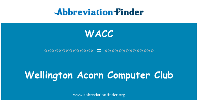 WACC: 웰링턴 도토리 컴퓨터 클럽