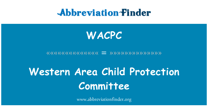 WACPC: 西部地域児童保護委員等