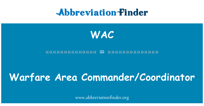 WAC: Kara apgabala komandiera/koordinators