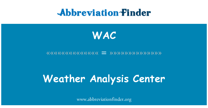WAC: Tan an analiz sant