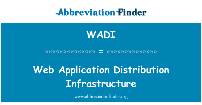 WADI: Web aplikasyon distribisyon enfrastrikti