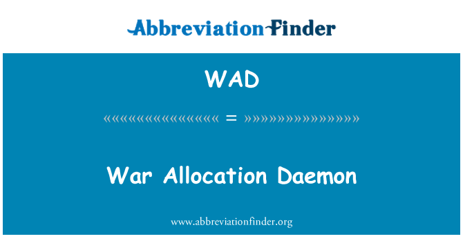 WAD: Rozdelenie Daemon vojny