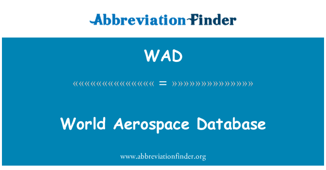 WAD: Banco de dados aeroespaciais do mundo