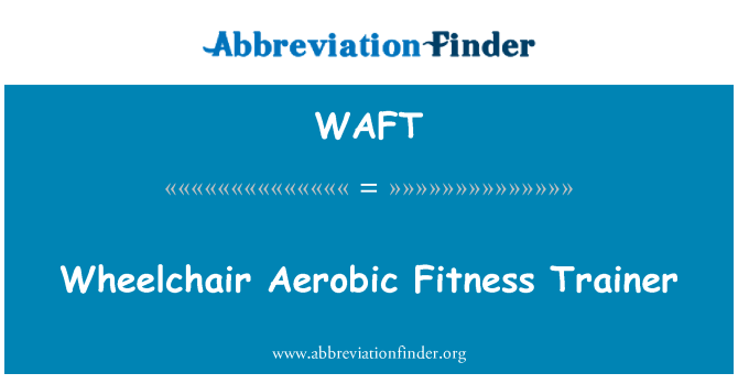 WAFT: รถเข็นเทรนเนอร์ออกกำลังกายเต้นแอโรบิก