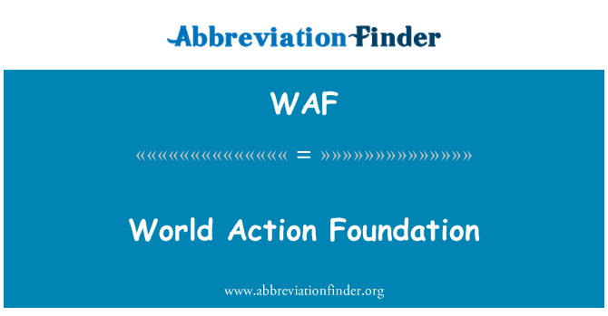 WAF: 世界行動基金會