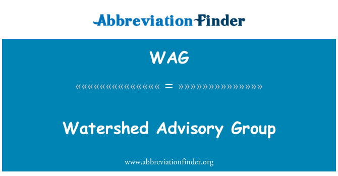 WAG: Sliv savjetodavne skupine