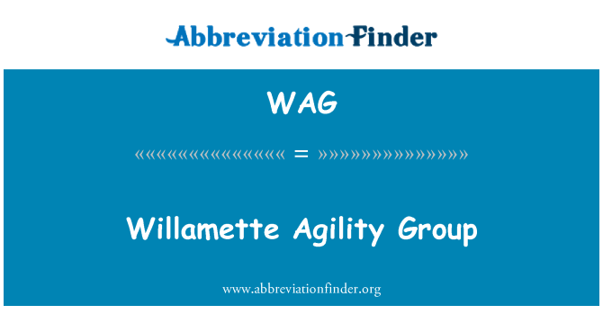 WAG: Willamette Agility grupp