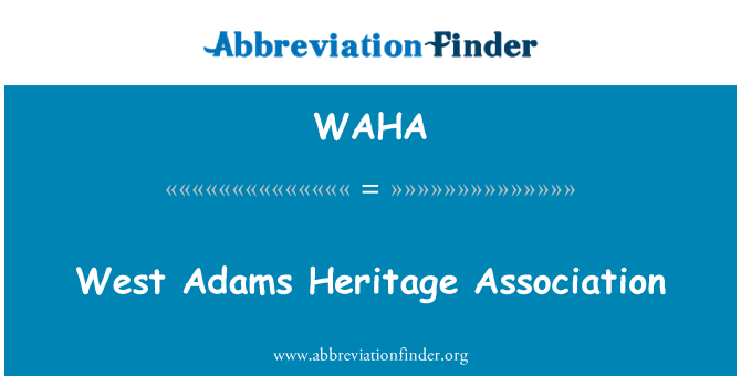 WAHA: West Adams du asosyasyon