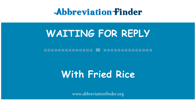 WAITING FOR REPLY: Ak Fried diri