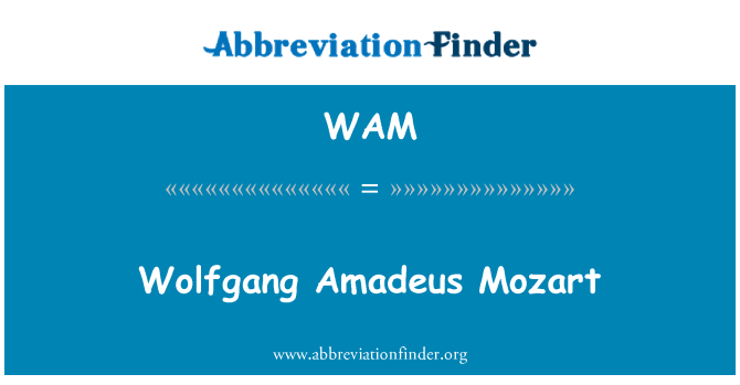 WAM: Wolfgang Amadeus Mozart
