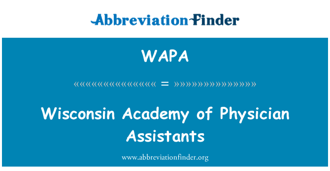 WAPA: Wisconsin akadémie lekár asistentov