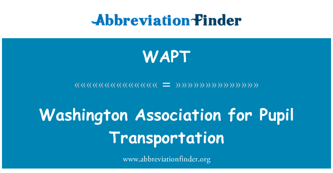 WAPT: Washington Association för elev transport