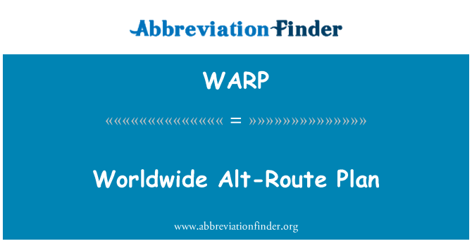 WARP: Le Plan Alt-wout