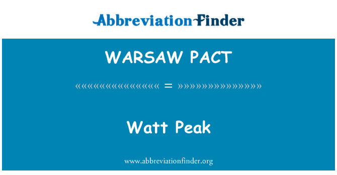 WARSAW PACT: वाट पीक