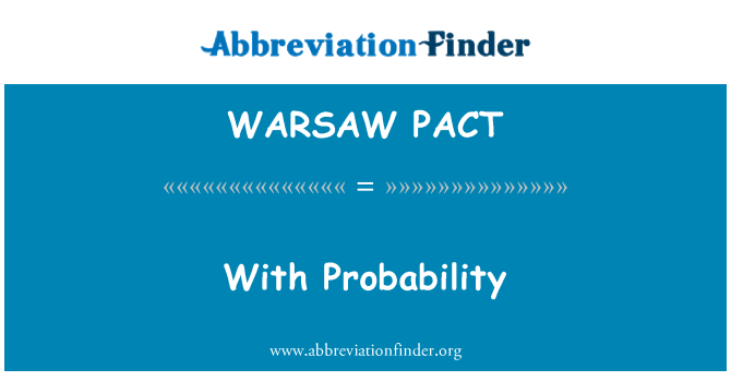 WARSAW PACT: Con probabilidad