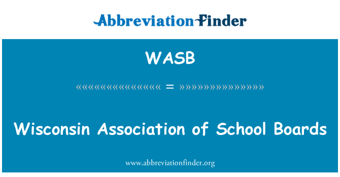 WASB: Wisconsin assoċjazzjoni tal-Bordijiet ta ' l-iskola