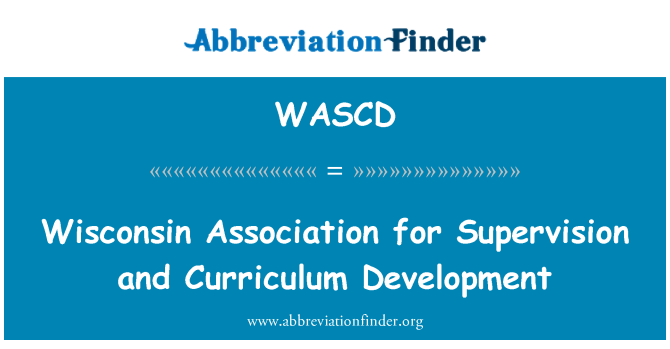 WASCD: Wisconsin uzraudzību un Curriculum Development Association