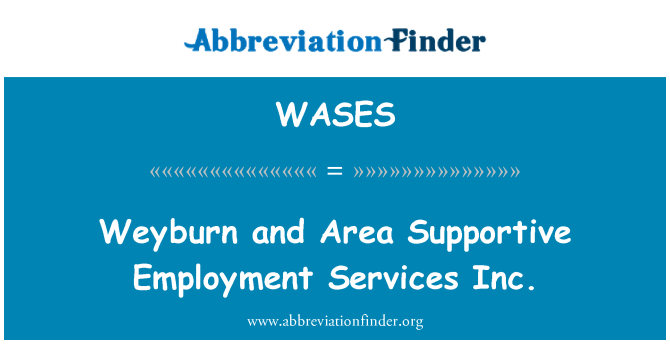 WASES: Weyburn และพื้นที่สนับสนุนจ้าง Services Inc.