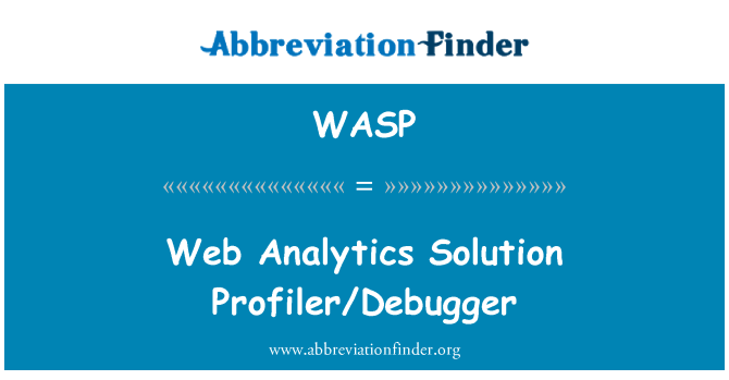 WASP: تحليلات الويب الحل المحلل/المصحح