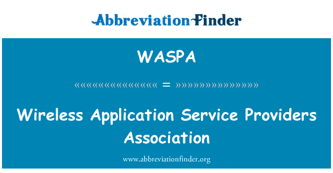 WASPA: Wireless Application Service Providers Association